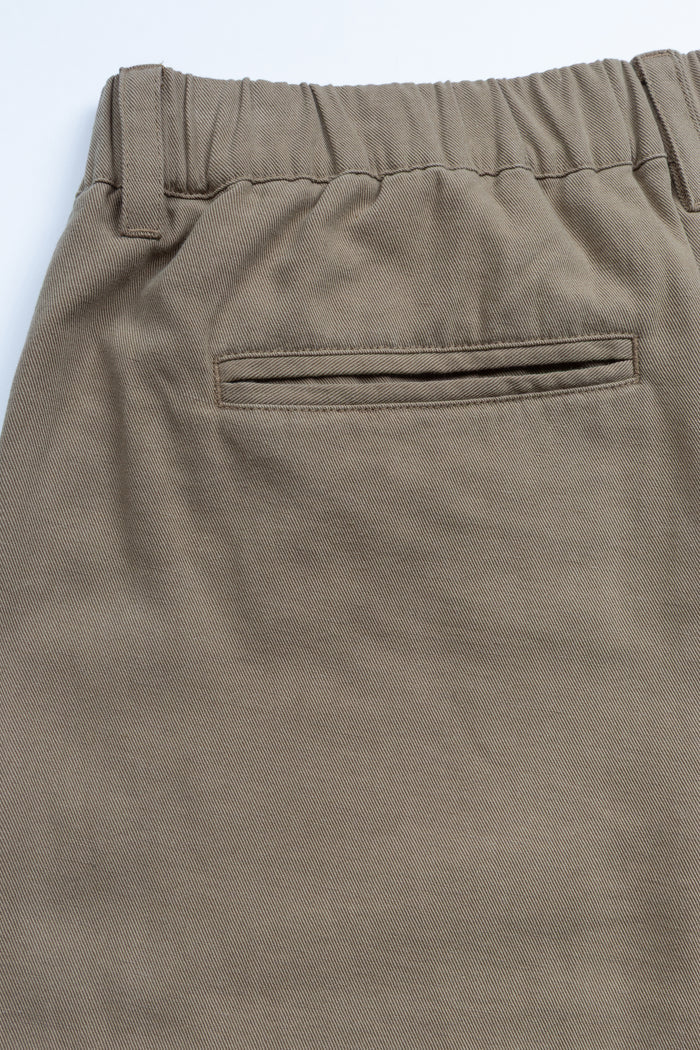 Flat Front Easy Pant - Taupe