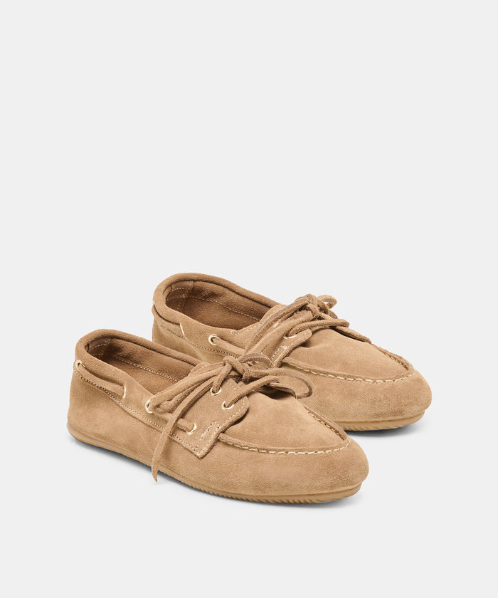 FLORAH LOAFERS TAUPE SUEDE
