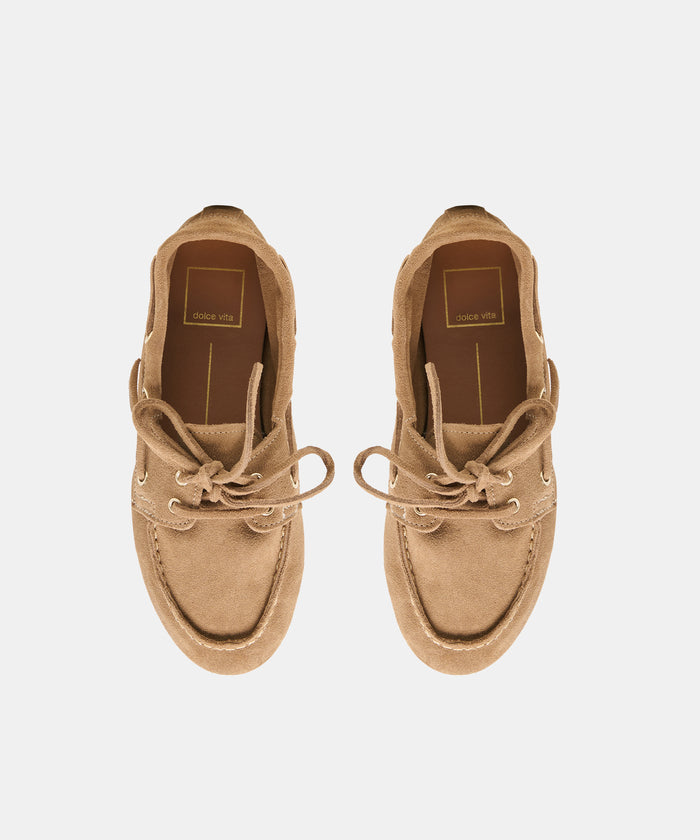 FLORAH LOAFERS TAUPE SUEDE