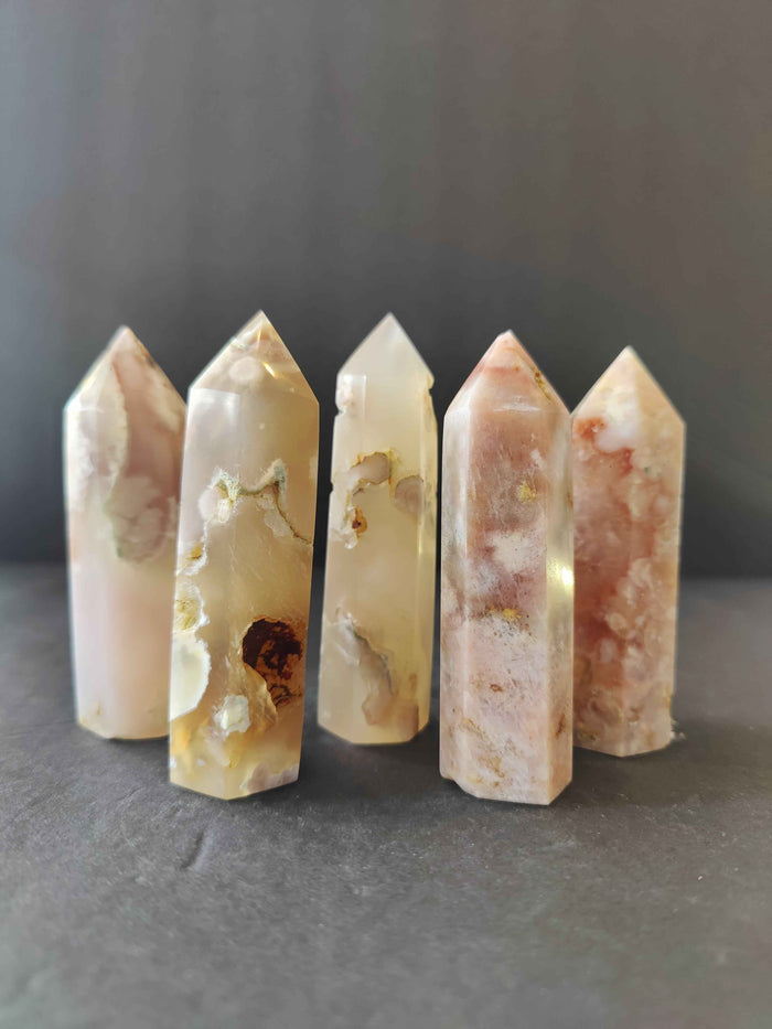 Flower Agate Tower - Smokin Resin Company