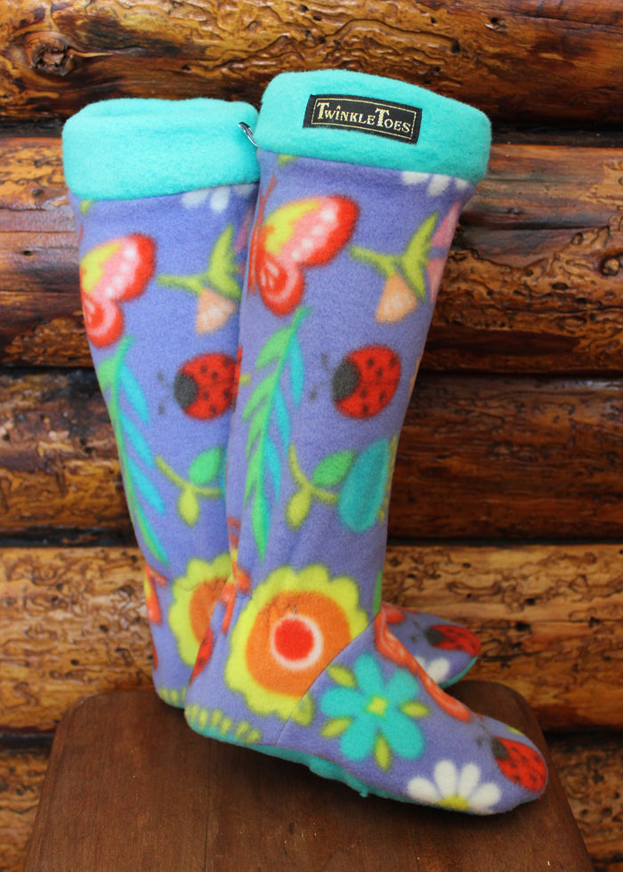 Flower Power Kid's Slipper Socks
