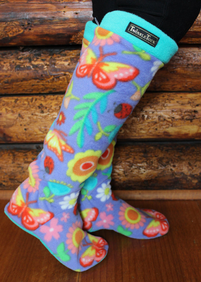 Flower Power Women's Slipper Socks