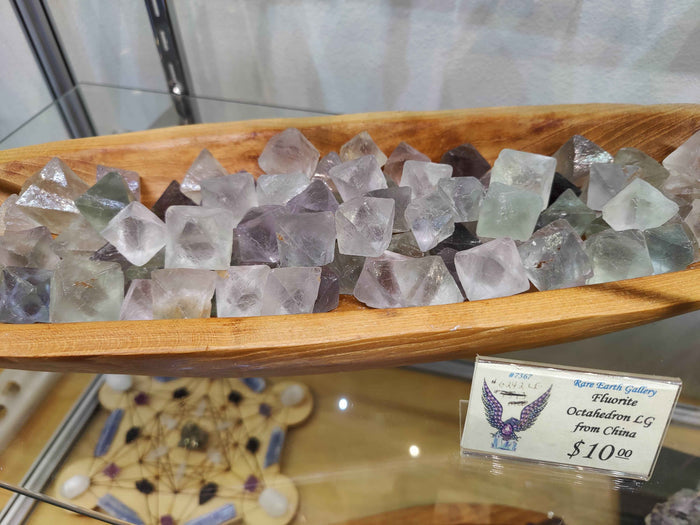 Fluorite Octahedron (L) - Smokin Resin Company