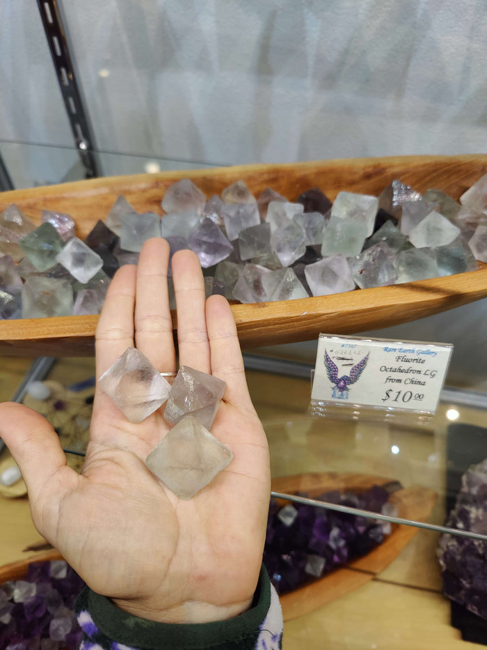 Fluorite Octahedron (L) - Smokin Resin Company