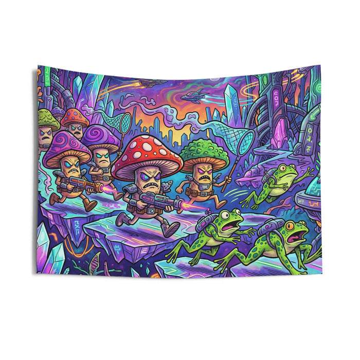 Futuristic Mushroom People Tapestry - Smokin Resin Company