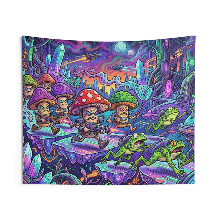 Futuristic Mushroom People Tapestry - Smokin Resin Company