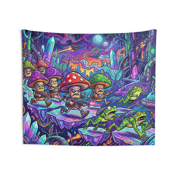 Futuristic Mushroom People Tapestry - Smokin Resin Company