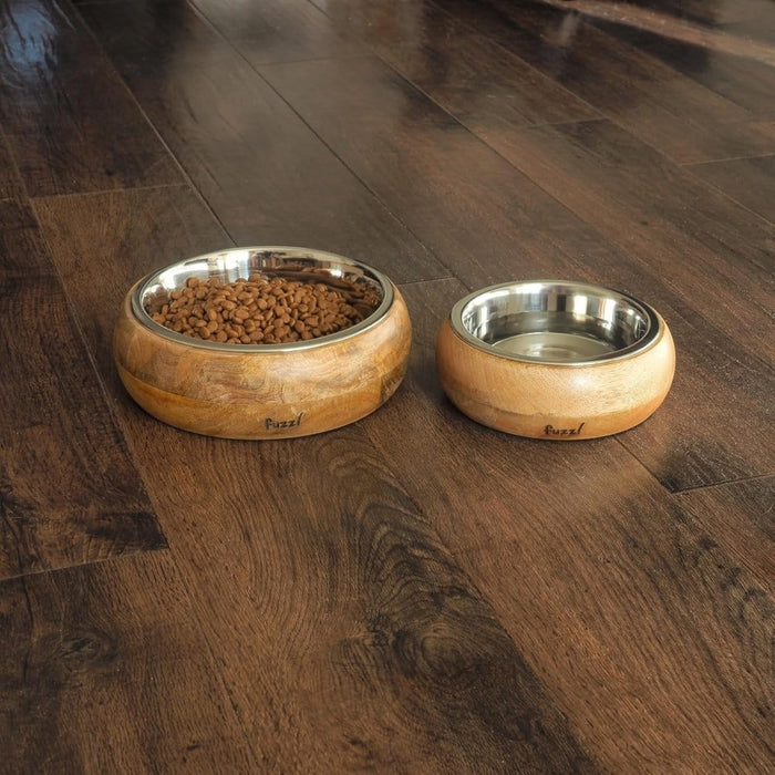 Dogtraining101 Retail Super Store FUZZL Wooden Belly Bowl - 24cm