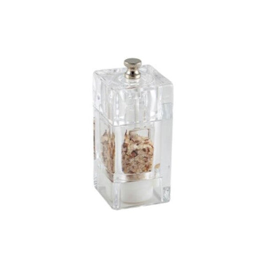 Genware Clear Square Salt/Pepper Grinder 10cm (Box Of 12)