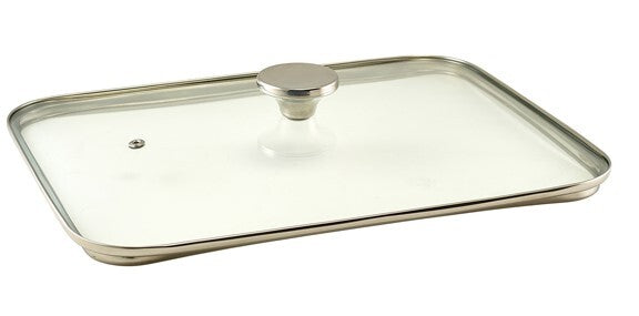 Genware Glass Lid For Cast Aluminium Roaster 40 x 27cm