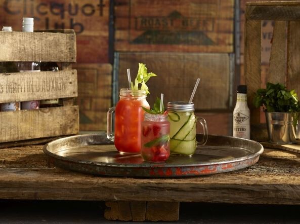 Genware Glass Mason Jar 64.5cl / 22.7oz (Box Of 6)