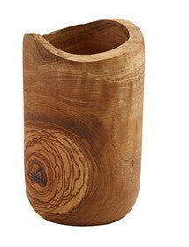 Genware Olive Wood Rustic Cutlery Holder