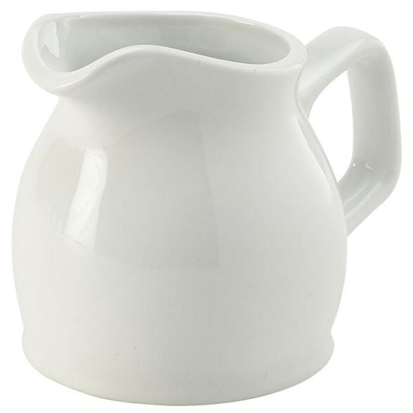 Genware Porcelain Jug 14cl / 4.92oz (Box Of 6)