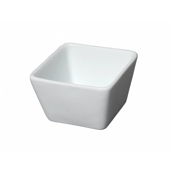 Genware Porcelain Square Dish 6.4cm x 4.8cm (Box Of 6)
