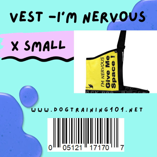 Blackdog Extra Small Give me Space - I'm Nervous - Vest   **Discontinued**