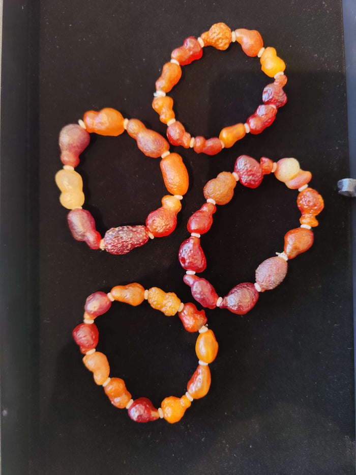 Gobi Desert Agate Beaded Bracelet, Gobi Desert, China - Smokin Resin Company