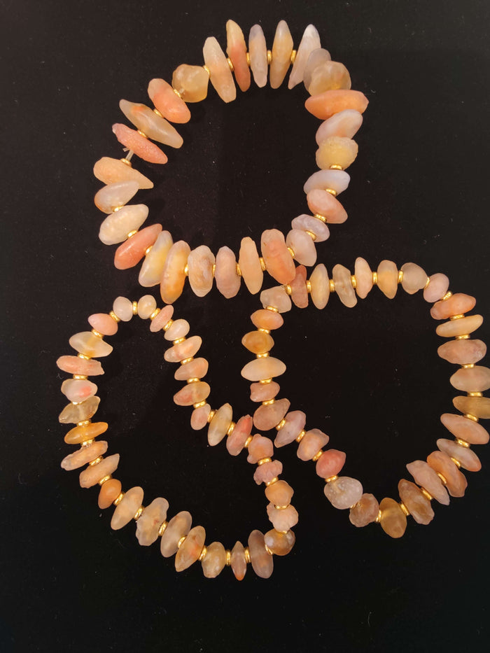 Multi-Color Candy Heart Agate Raw Beads