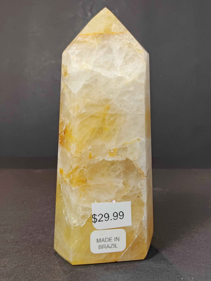 Golden Healer (Hematoid) Quartz Polished Obelisk Tower Sculpture - Smokin Resin Company