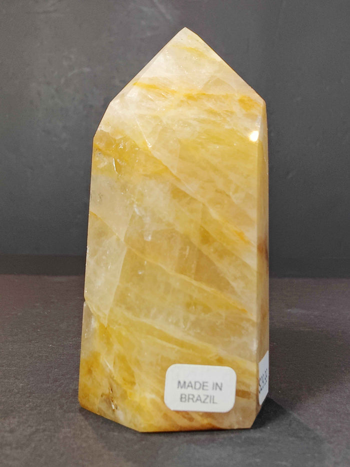 Golden Healer (Hematoid) Quartz Polished Obelisk Tower Sculpture - Smokin Resin Company