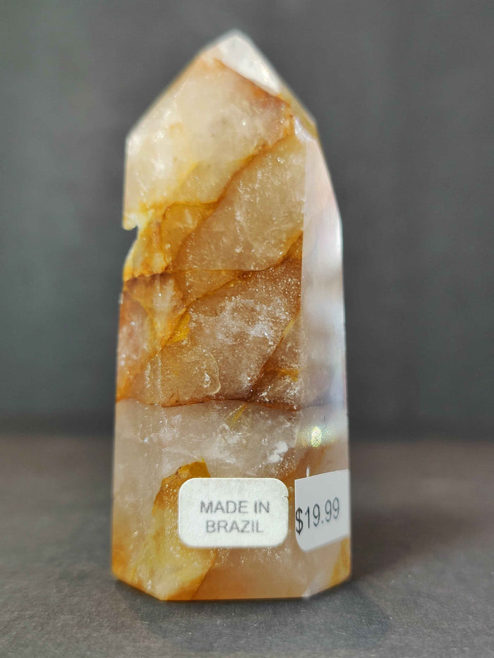 Golden Healer (Hematoid) Quartz Polished Obelisk Tower Sculpture - Smokin Resin Company