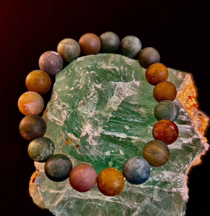 Grounded Strength Fancy Jasper Bracelet - Smokin Resin Company