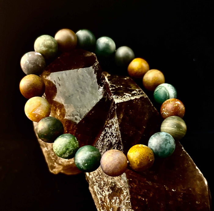 Grounded Strength Fancy Jasper Bracelet - Smokin Resin Company