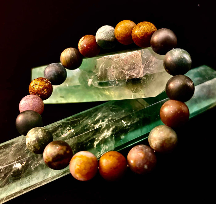 Grounded Strength Fancy Jasper Bracelet - Smokin Resin Company