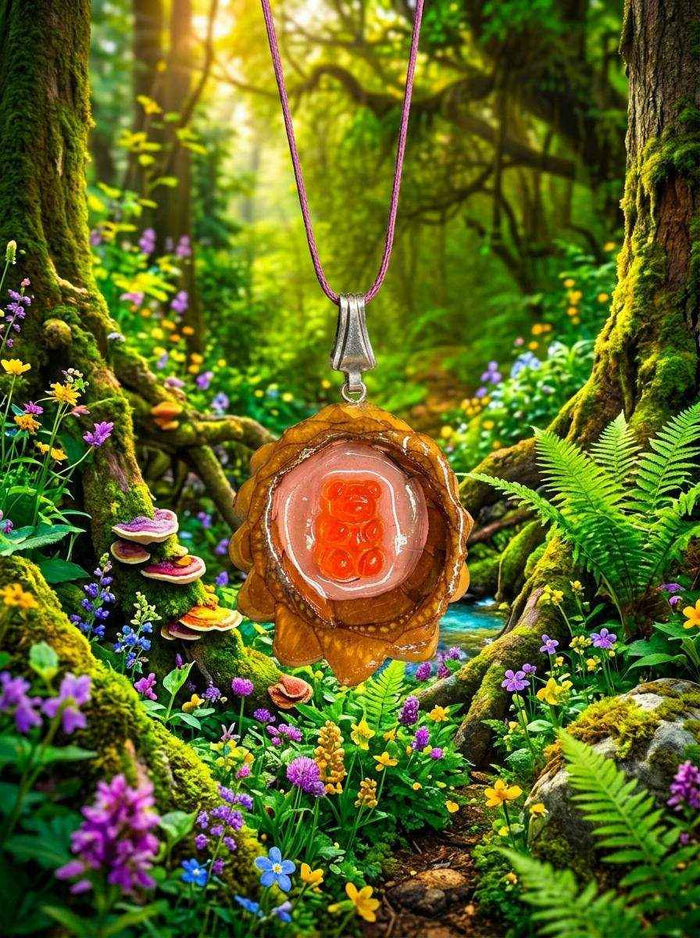 Gummy Bear Pinecone Pendant | Handmade PNW Jewelry | #76