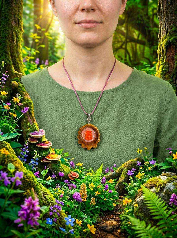 Gummy Bear Pinecone Pendant | Handmade PNW Jewelry | #76