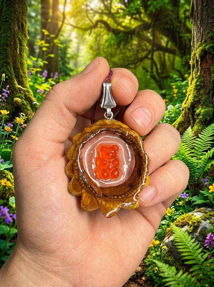 Gummy Bear Pinecone Pendant | Handmade PNW Jewelry | #76