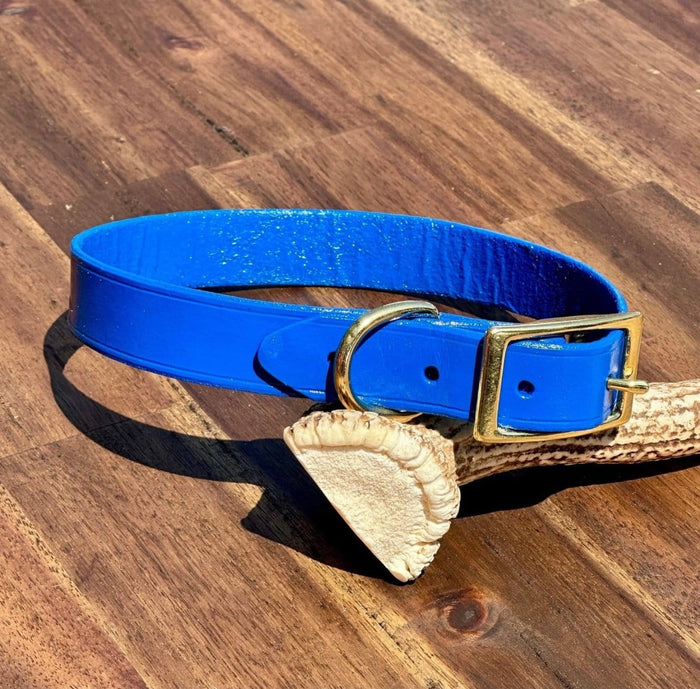 Dogtraining101 Puppy Hand Painted Leather -  Blue