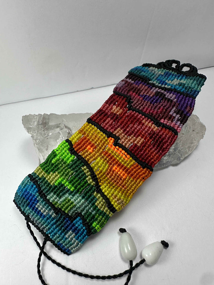 Hand Woven Rainbow Bracelet - Smokin Resin Company