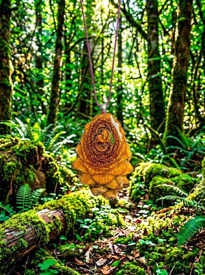 Handcrafted Pinecone Pendant: Unique PNW Jewelry for Spiritual Balance