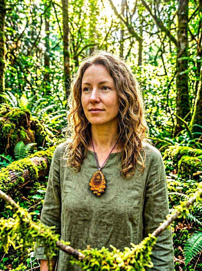 Handcrafted Pinecone Pendant: Unique PNW Jewelry for Spiritual Balance