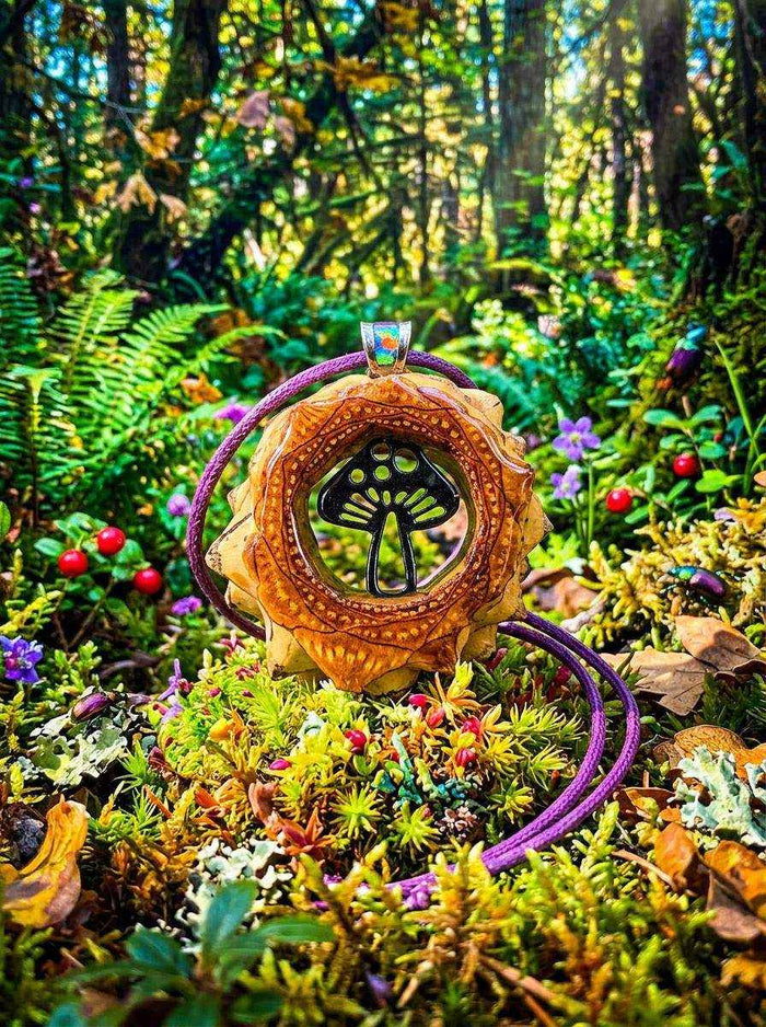 Handmade Mushroom Pendant: Capture Nature's Essence with Style