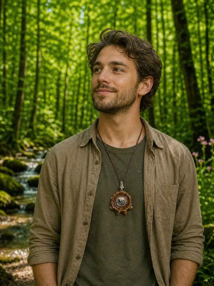 Handmade Pendant | Unique Nature-Inspired Pinecone Jewelry