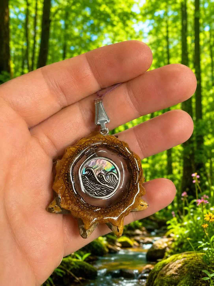 Handmade Pendant | Unique Nature-Inspired Pinecone Jewelry