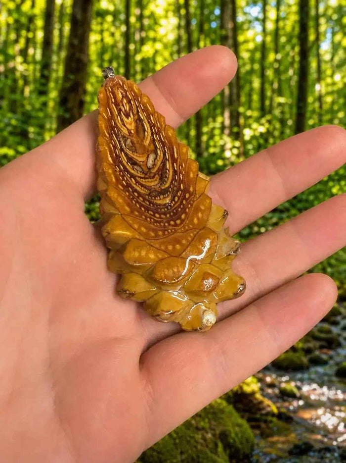 Handmade Pinecone Pendant | Celebrate Nature's Beauty with Unique Artisan Jewelry