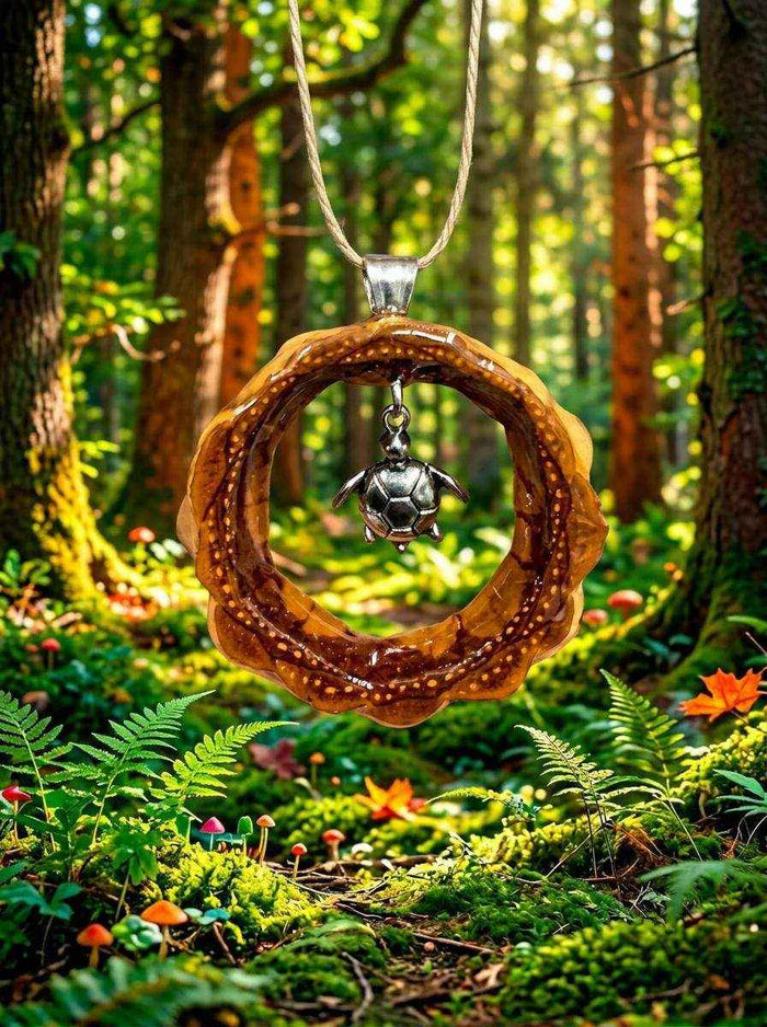 Handmade Turtle Pendant: Embrace Nature's Wisdom with a Unique Charm