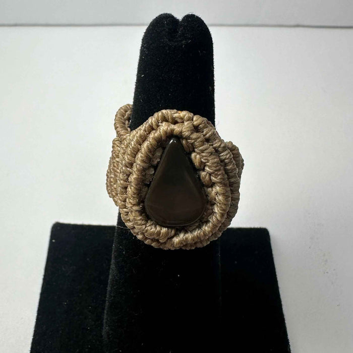 Brown Teardrop Agate Size 8.5