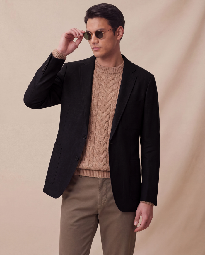 Black Linen / Made to Measure / Standard