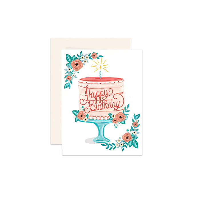 Happy Birthday Cake Greeting Card