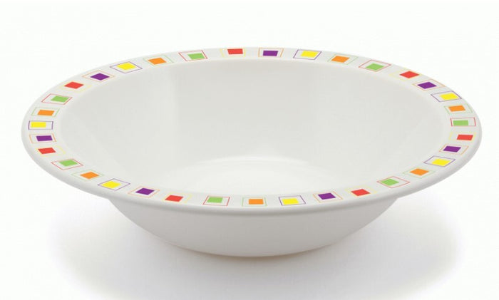 Harfield Duo Polycarbonate Bowl 17.3cm With Patterned Rim (026P)
