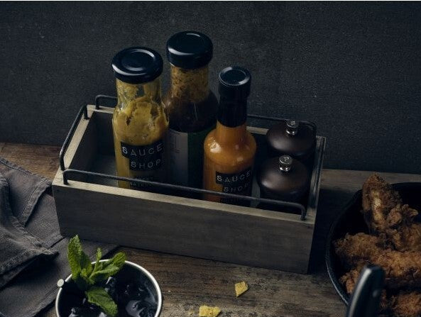 Industrial Wooden Crate 34cm x 12cm x 9cm