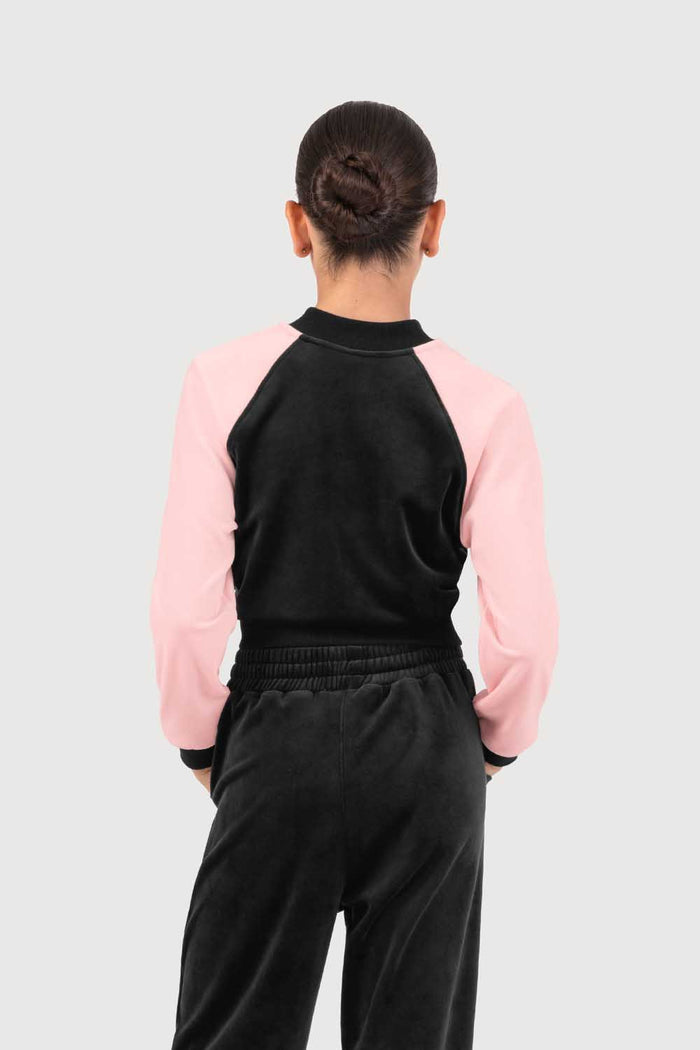 J53002G - Bloch Julia Girls Velvet Bomber Jacket