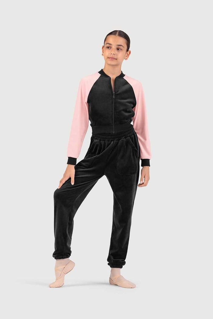 J53002G - Bloch Julia Girls Velvet Bomber Jacket