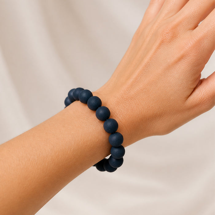 JUZU Bead Bracelet - Indigo Mountain Cherry Blossom