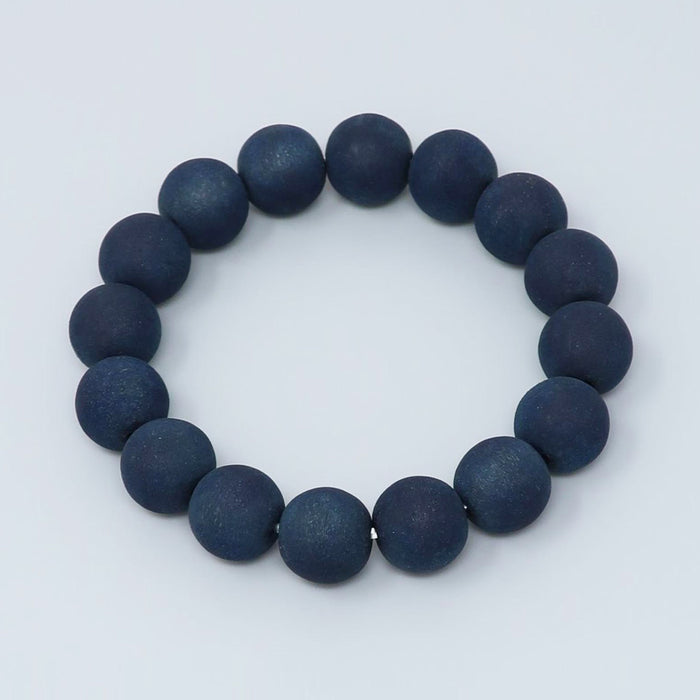 JUZU Bead Bracelet - Indigo Mountain Cherry Blossom