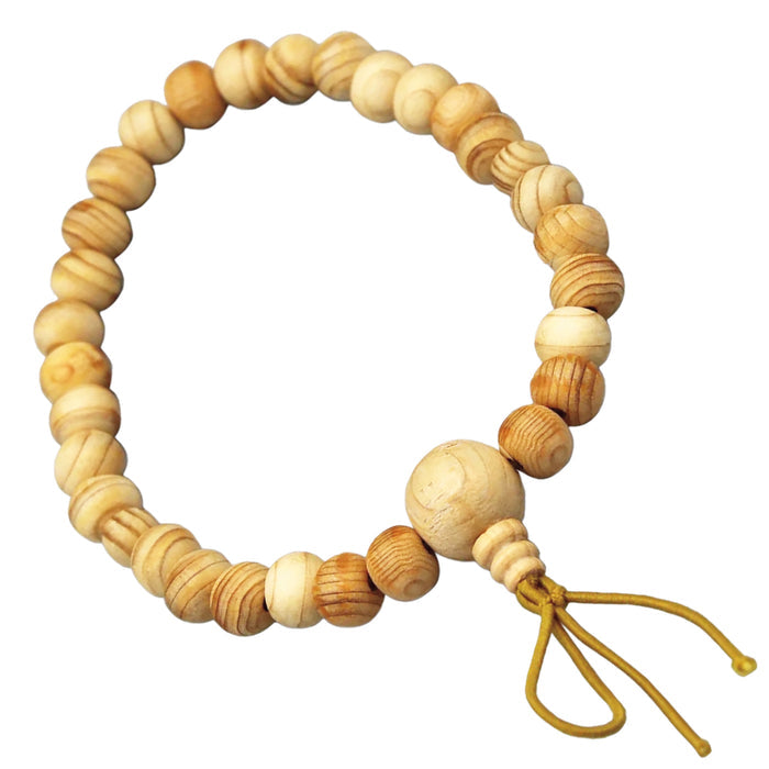 JUZU Bead Bracelet - Japanese Hinoki Cypress
