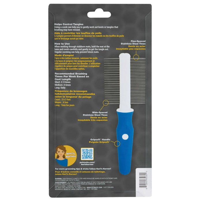 JW JW GripSoft DOUBLE SIDED COMB 21.5cm